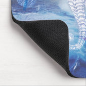 Elegant  Seahorse Blue Ocean Waves Muismat (Hoek)