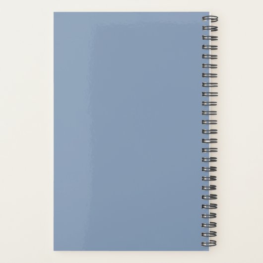 Elegant  Seahorse Blue Ocean Waves Name Planner (Achterkant)