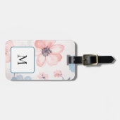 Elegant Seamless Watercolor Floral Pattern Bagagelabel (Voorkant horizontaal)