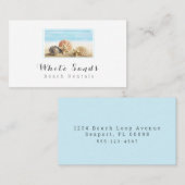 Elegant Seashell Beach Cottage Rental Service Visitekaartje (Voorkant / Achterkant)