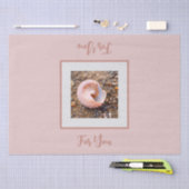 Elegant Seashell in roze Gifting Tissue Paper Tissuepapier (Craft)