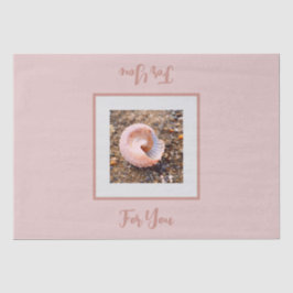 Elegant Seashell in roze Gifting Tissue Paper Tissuepapier