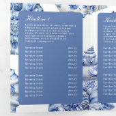 Elegant Seashell Logo Trifold Brochure Drieluik Kaart (Binnenzijde eerst)