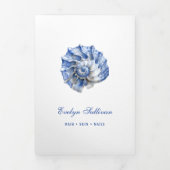 Elegant Seashell Logo Trifold Brochure Drieluik Kaart (Cover)