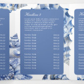 Elegant Seashell Logo Trifold Brochure Drieluik Kaart (Binnenkant midden)