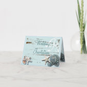 Elegant Seashells Beach Weddenschappen (Voorkant)