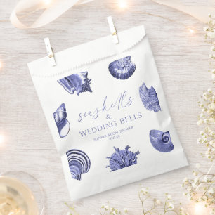 Elegant Seashells & Wedding Bells Vrijgezellenfees Bedankzakje