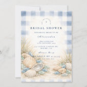 Elegant Seaside Shell Bridal Shower Kaart (Voorkant)