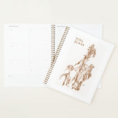 Elegant Seasonal Botanical Ink Art  2026  Planner (Display)