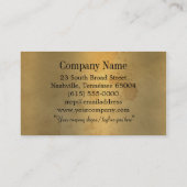 Elegant Segonzac Victoriaans 3,5 x 2 inch Visitekaartje (Achterkant)