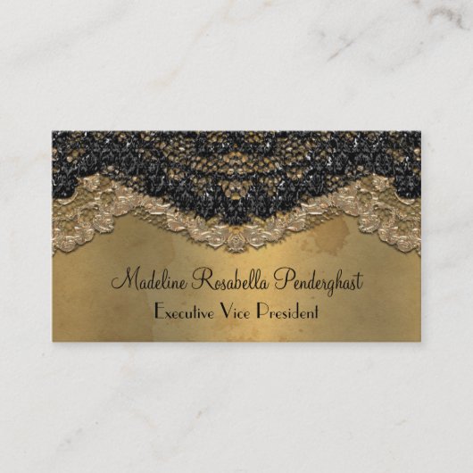 Elegant Segonzac Victoriaans 3,5 x 2 inch Visitekaartje (Voorkant)