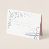 Elegant seizoen van schoonheid en vreugde zakelijk folie kaarten (Voorkant)