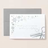 Elegant seizoen van schoonheid en vreugde zakelijk folie kaarten (Voorkant met envelop)