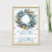 Elegant Seizoenen Groeten Kaart (Voorkant)