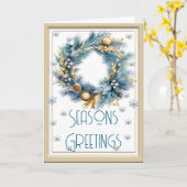 Elegant Seizoenen Groeten Kaart (Gele Bloem)