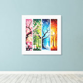 Elegant Seizoensgebonden en Bloemen Wall Art Colle Canvas Afdruk (Insitu (Houten vloer))