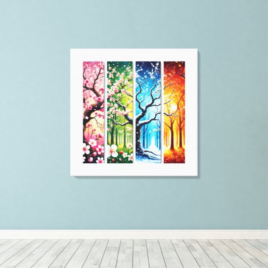 Elegant Seizoensgebonden en Bloemen Wall Art Colle Canvas Afdruk (Insitu (Houten vloer))