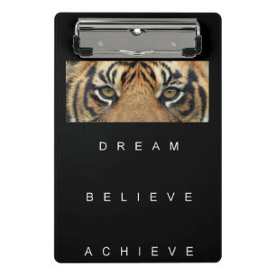 Elegant Self Improvement Cool Tiger Eyes Modern Mini Klembord