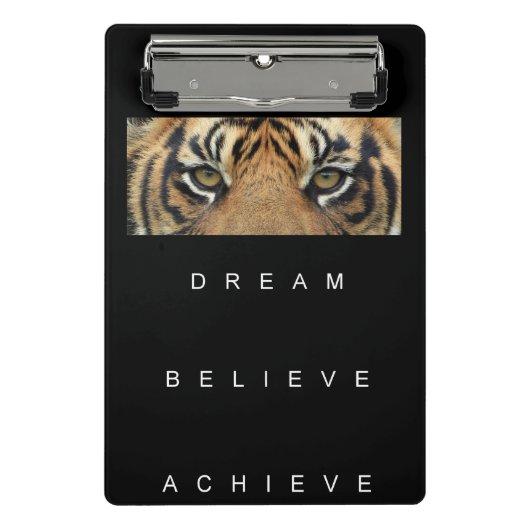 Elegant Self Improvement Cool Tiger Eyes Modern Mini Klembord (Voorkant)