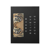 Elegant Self Improvement Motivatie Top Sjabloon Notitieblok (Linkerzijde)