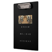 Elegant Self Improvement Quote Tiger Eyes Modern Klembord (Links)