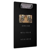 Elegant Self Improvement Quote Tiger Eyes Modern Klembord (Rechts)