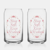 Elegant Self Love and Resilience Saying Blikvorm Glas (Achterkant)