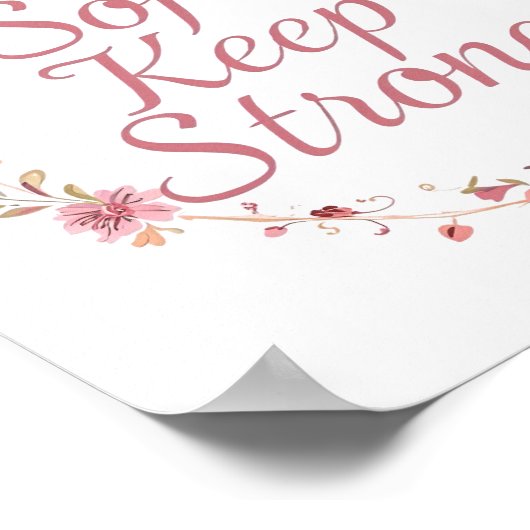 Elegant Self Love and Resilience Saying Poster (Hoek)