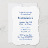 Elegant senior afstudeerder afgestudeerden in de m kaart (Achterkant)