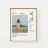 Elegant Senior Jaar Foto Poster