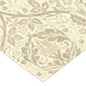 Elegant sepia bruin bloempatroon tafelkleed (Gekanteld)