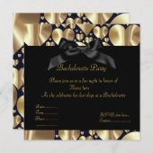 ELEGANT SEPIA hart BACHELORETTE INVITATIE Kaart (Voorkant / Achterkant)