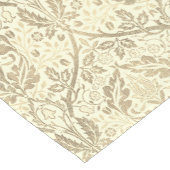 Elegant sepia tan bloempatroon korte tafelloper (Hoek)