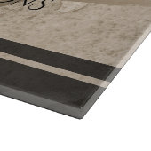 Elegant Sepia Toned Crack Stones Snijplank (Hoek)