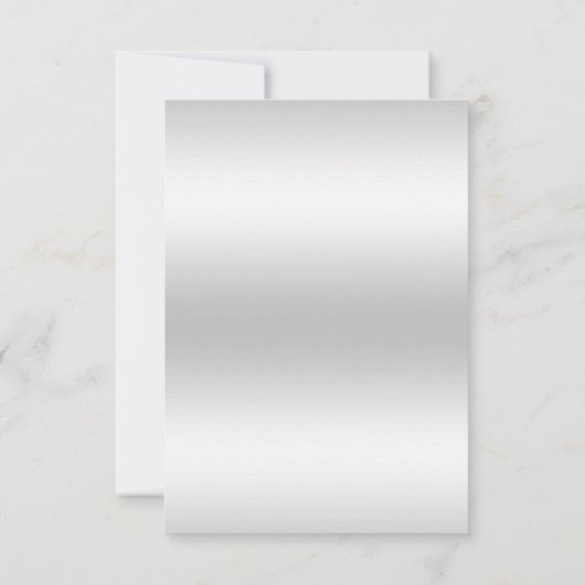 Elegant Sequin Stiletto, Silver & Black Birthday Save The Date (Achterkant)