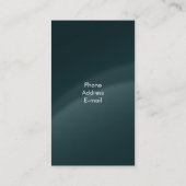 Elegant Sequins Dark Green Visitekaartje (Achterkant)
