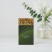 Elegant Sequins Gold Visitekaartje (Staand voorkant)