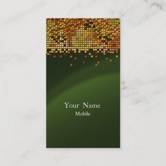 Elegant Sequins Gold Visitekaartje (Voorkant)