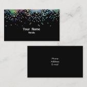 Elegant Sequins Hologram Visitekaartje (Voorkant / Achterkant)