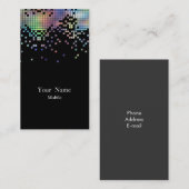 Elegant Sequins Hologram Visitekaartje (Voorkant / Achterkant)