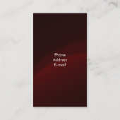 Elegant Sequins Maroon Visitekaartje (Achterkant)