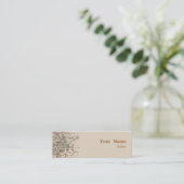 Elegant Sequins Mini Visitekaartje (Staand voorkant)