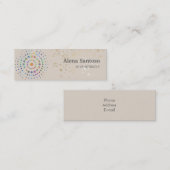 Elegant Sequins Mini Visitekaartje (Voorkant / Achterkant)