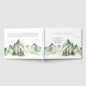 Elegant sereen groen berglandschap gastenboek (Volledig)