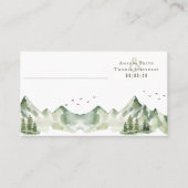 Elegant sereen groen berglandschap plaatskaartje (Voorkant)