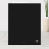 Elegant Serene Scene featuring Christmas lights  Kaart (Achterkant)