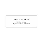 Elegant Serif Adres Wood Art Stamp Rubberstempel (Afrduk)