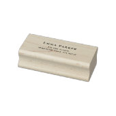 Elegant Serif Adres Wood Art Stamp Rubberstempel (Stempel)