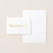 Elegant Serif Gereserveerd Bruiloft Tafel Plaats Folie Kaarten (Display)