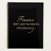 Elegant Serif Quote voor Finance Professionals Planner (Voorkant)